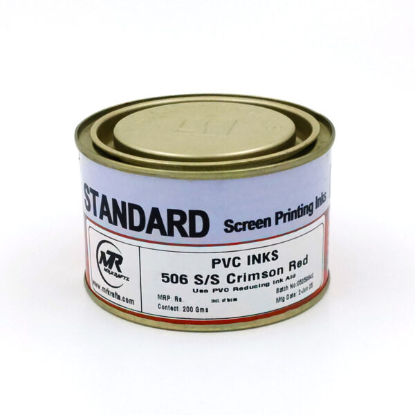 PVC Crimson Red Ink 200g for Screen Printing – Vibrant Color, Quick-Dry, Smooth Finish - Image 2