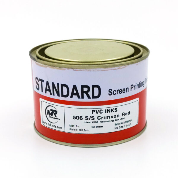 PVC Crimson Red Ink 500g for Screen Printing – Vibrant Color, Quick-Dry, Smooth Finish - Image 2